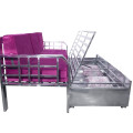 Steel Sofa Cum Bed with Hydraulic Storage - rear_view