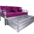 Steel Sofa Cum Bed with Hydraulic Storage - left_view