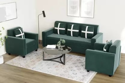 Neoxy Wood fabric 3+1+1 sofa set