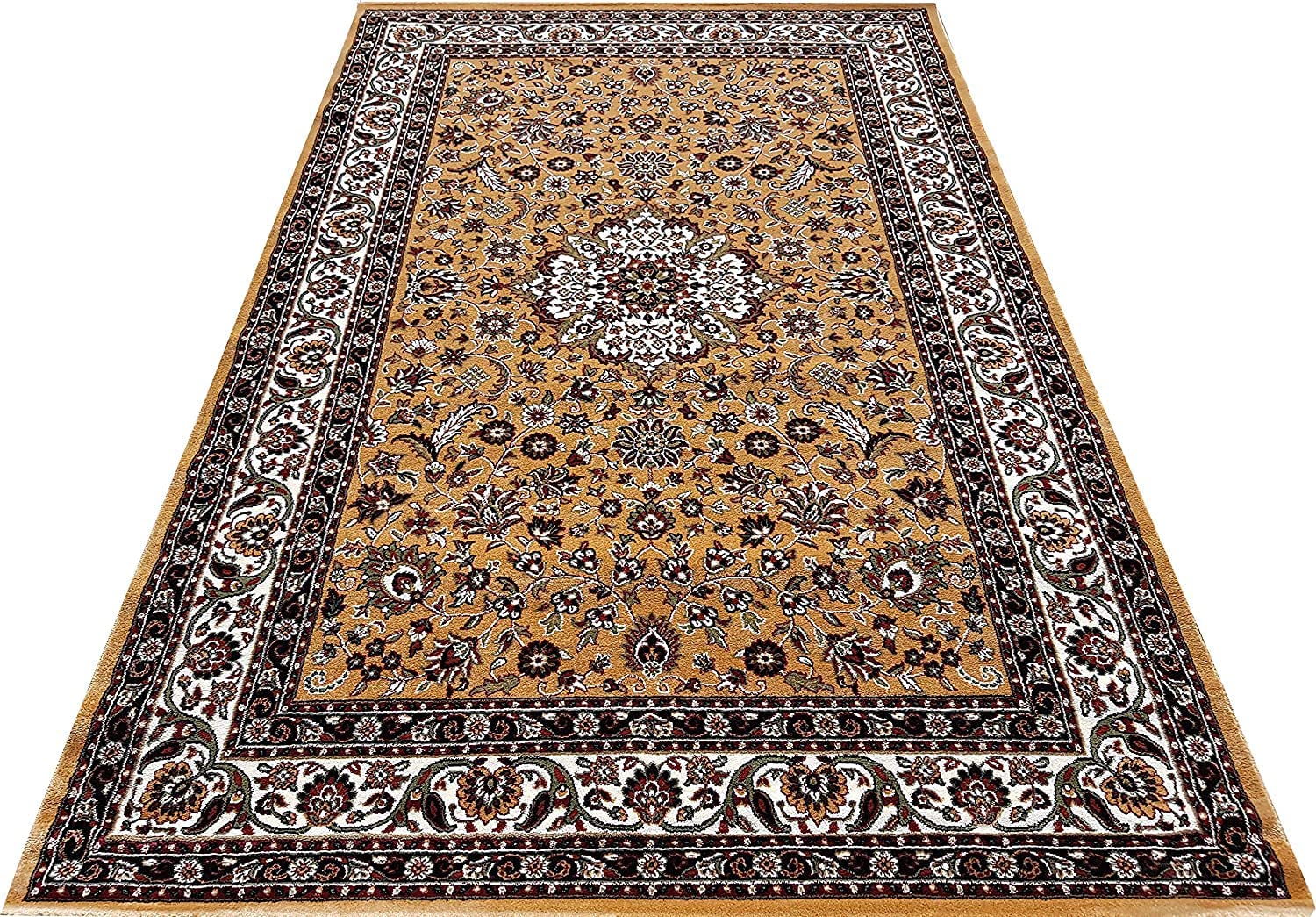 Gold Royal Silk Carpet With 18mm Pile