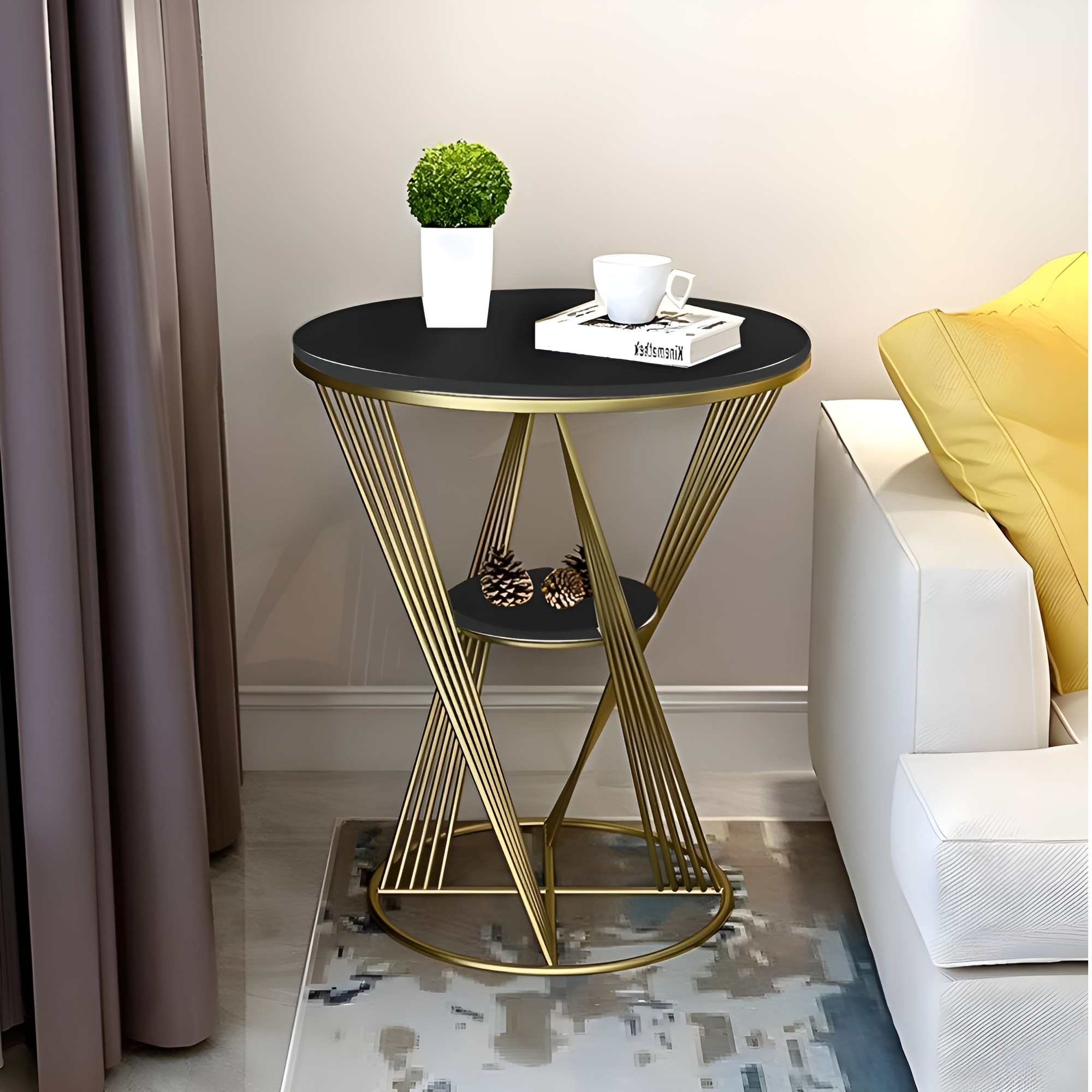 Round Modern End Table