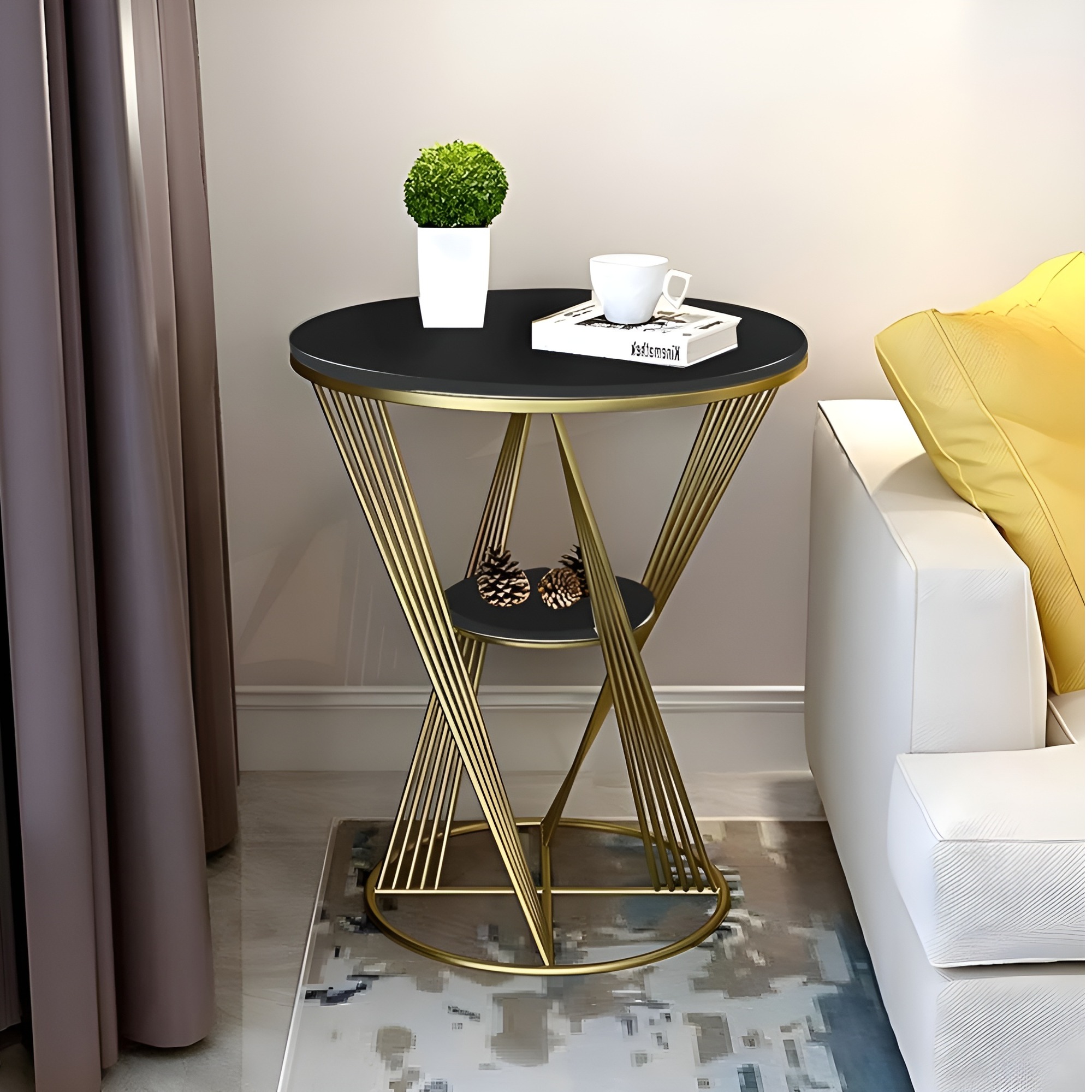 Round Modern End Table