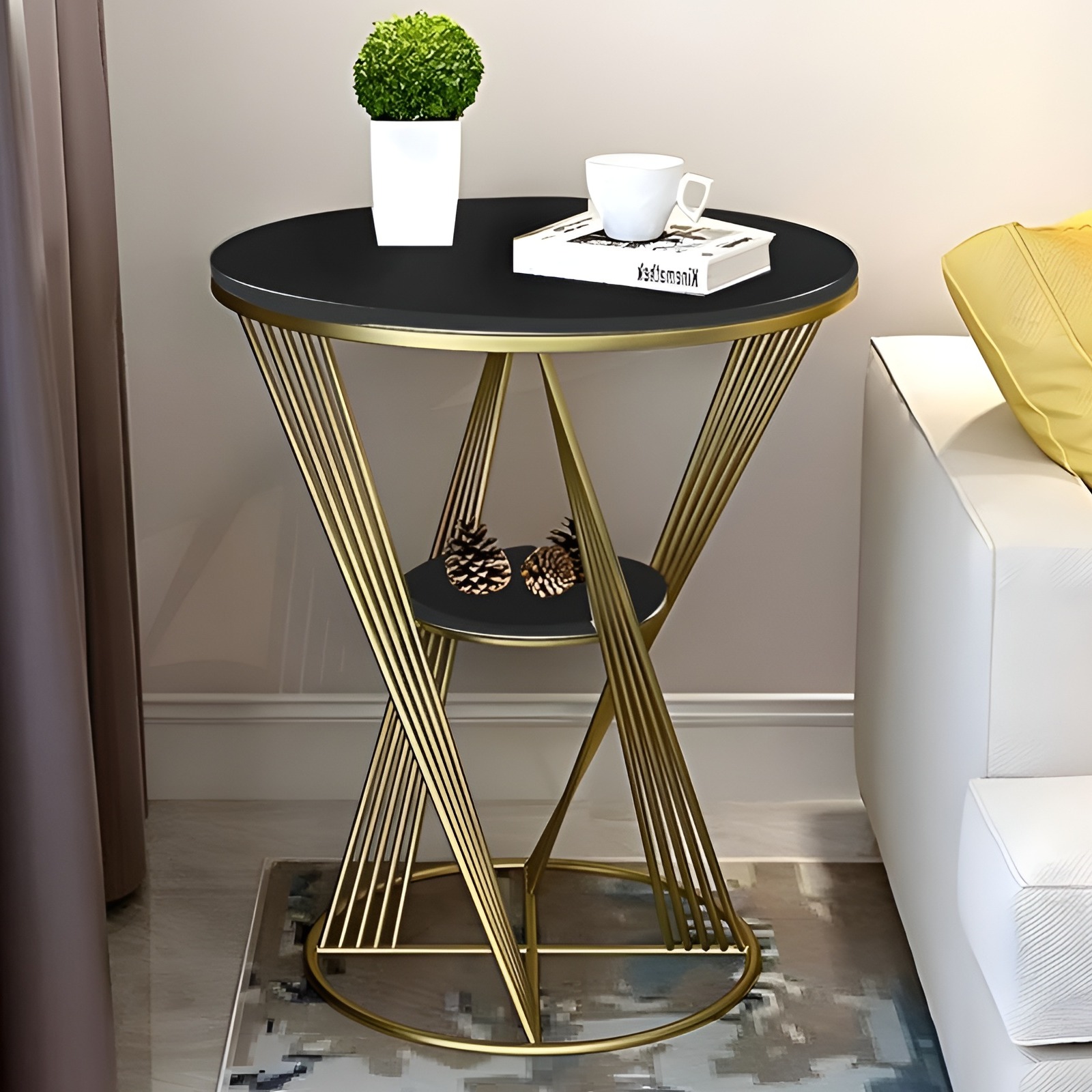 Round Modern End Table