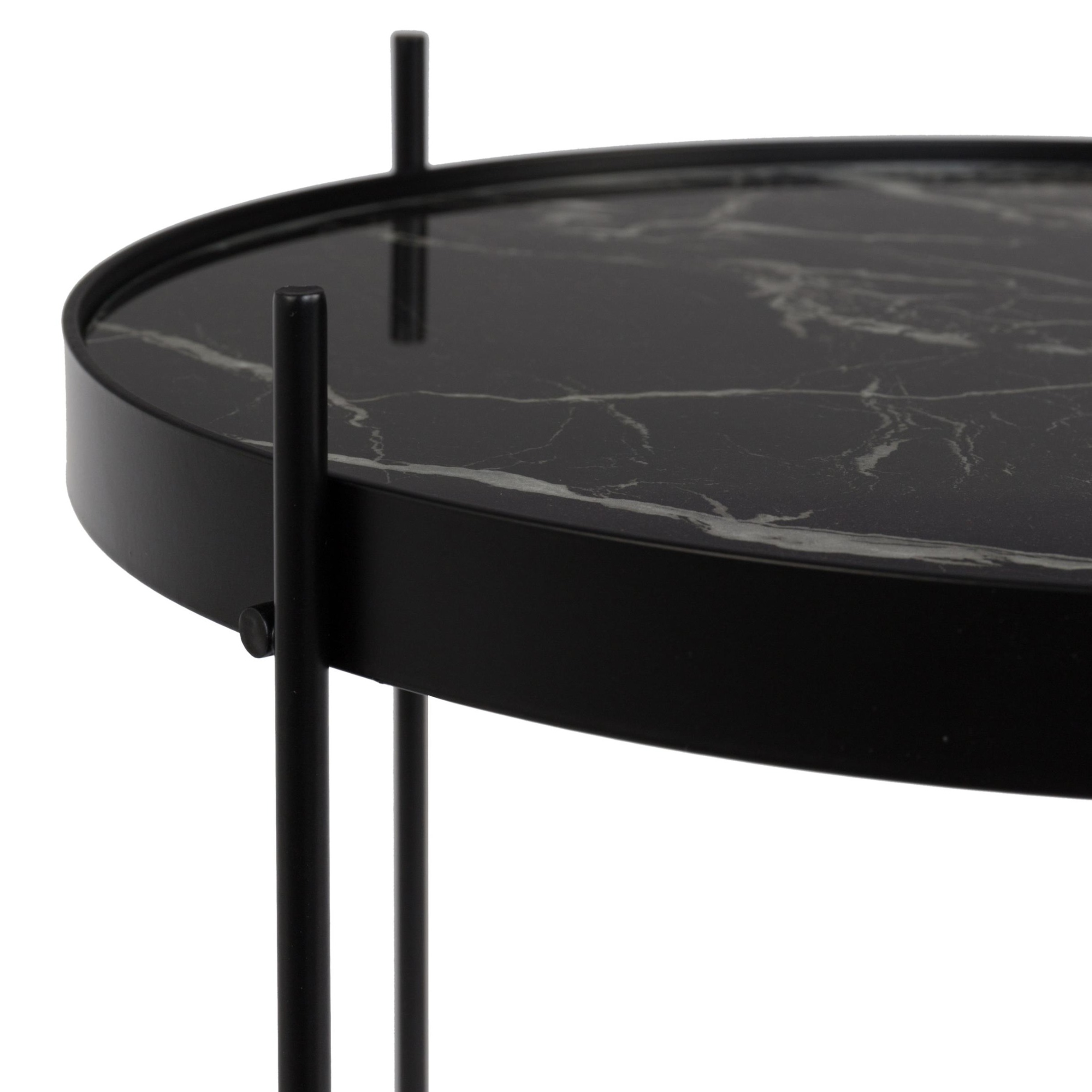 Bristol End Table in Black Finish