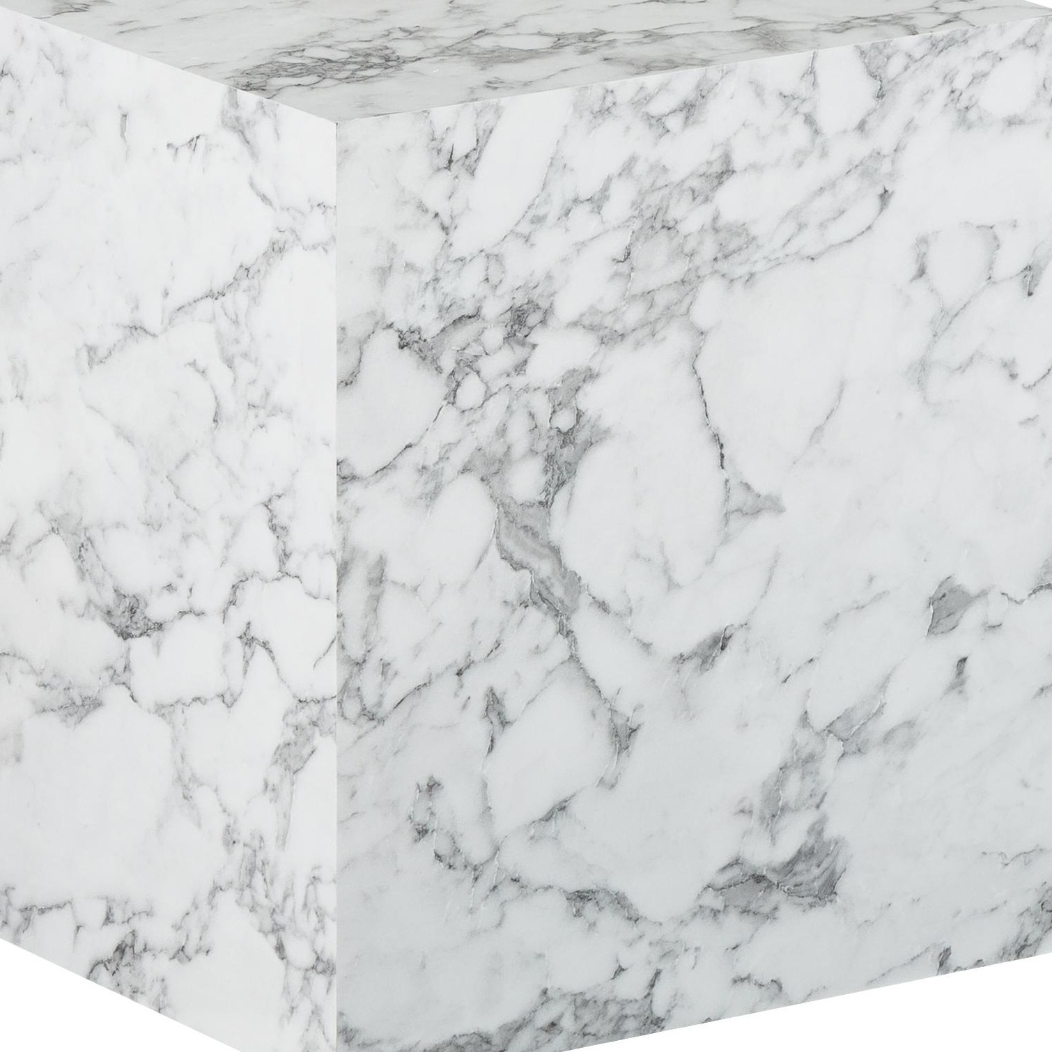Barcelona End Table in White Finish