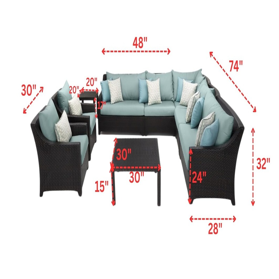 Argo Rattan Sofa set with table