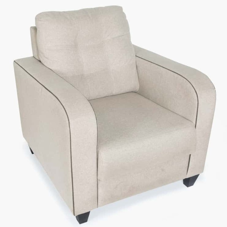 Kim Modern Leather Sofa Set( 3+1+1) in Beige colour