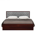 Advin Sheesham Wood Queen Size Bed With Storage - front_view