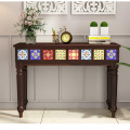 INDUS sheesham Wooden Console Table - front_view