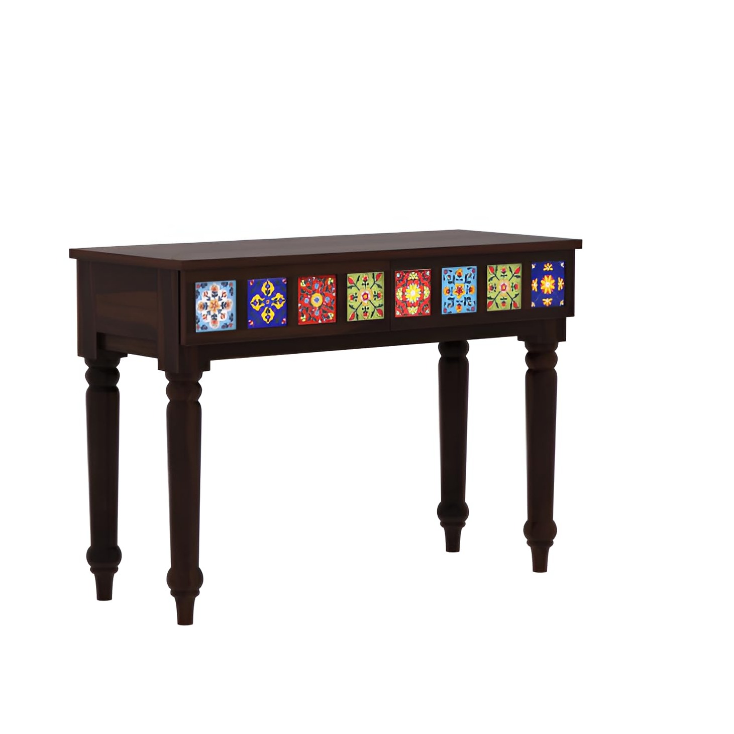 INDUS sheesham Wooden Console Table - top_view