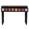 INDUS sheesham Wooden Console Table - rear_view