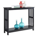 Indus Versatile Accent Console Table (Black) - front_view