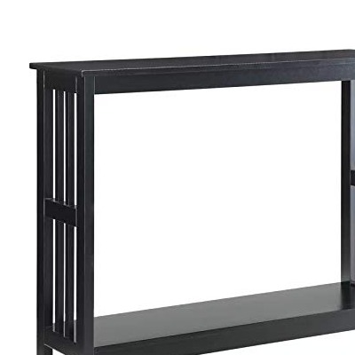 Indus Versatile Accent Console Table (Black) - top_view