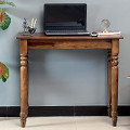 Furniselan Console Table in Teak Finish - front_view