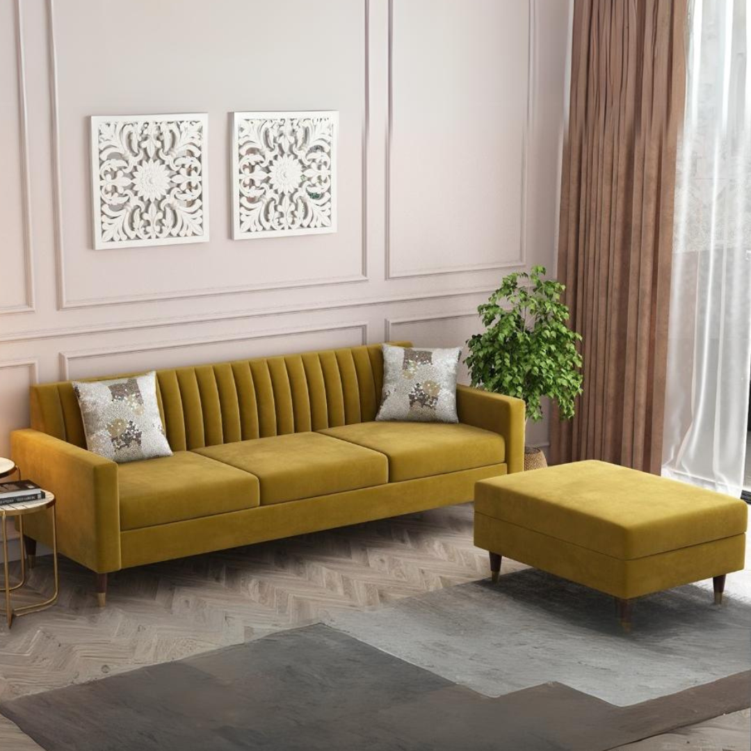 Modern L Shape Sofa Set (3+1)