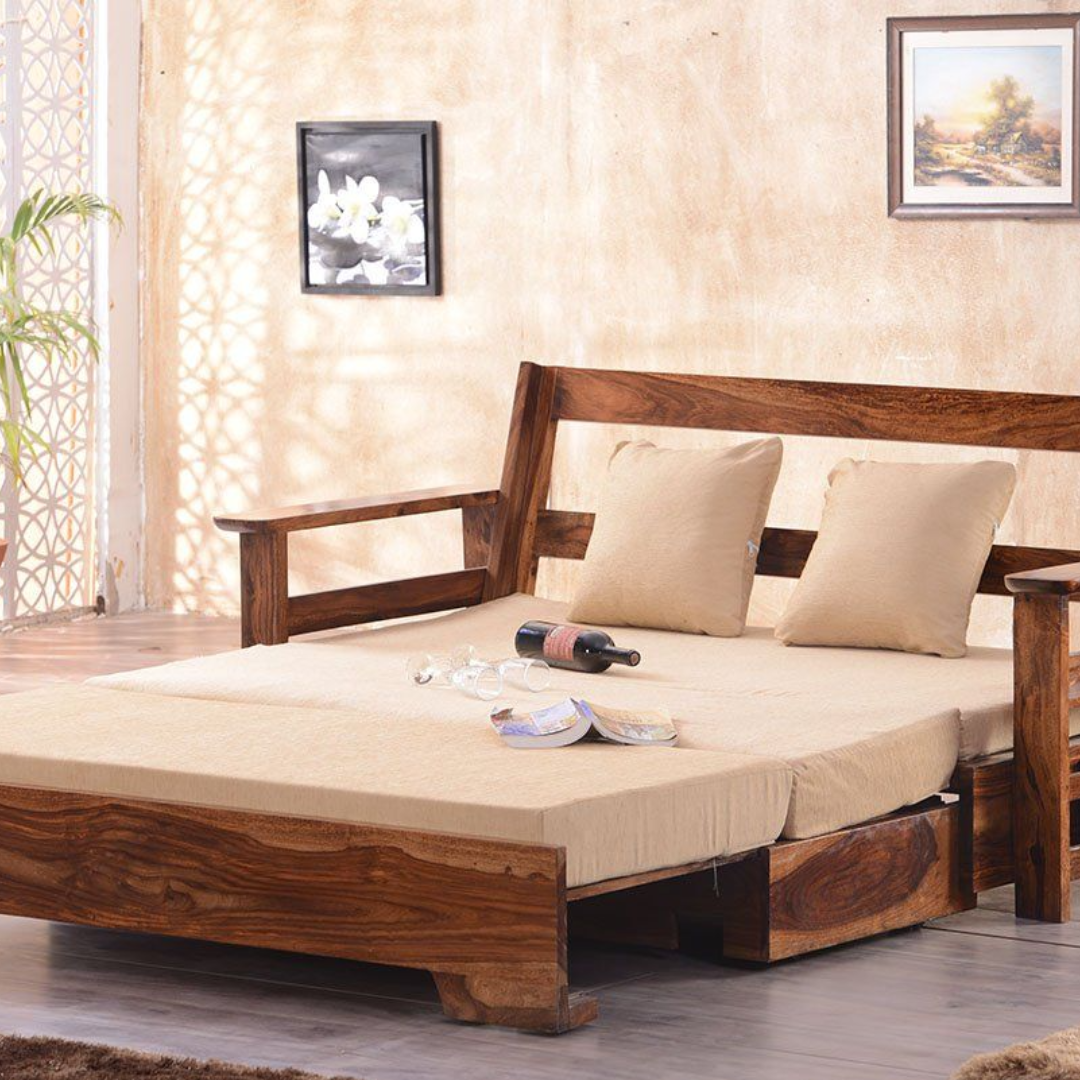 Hamilton Wooden Sofa Cum Bed