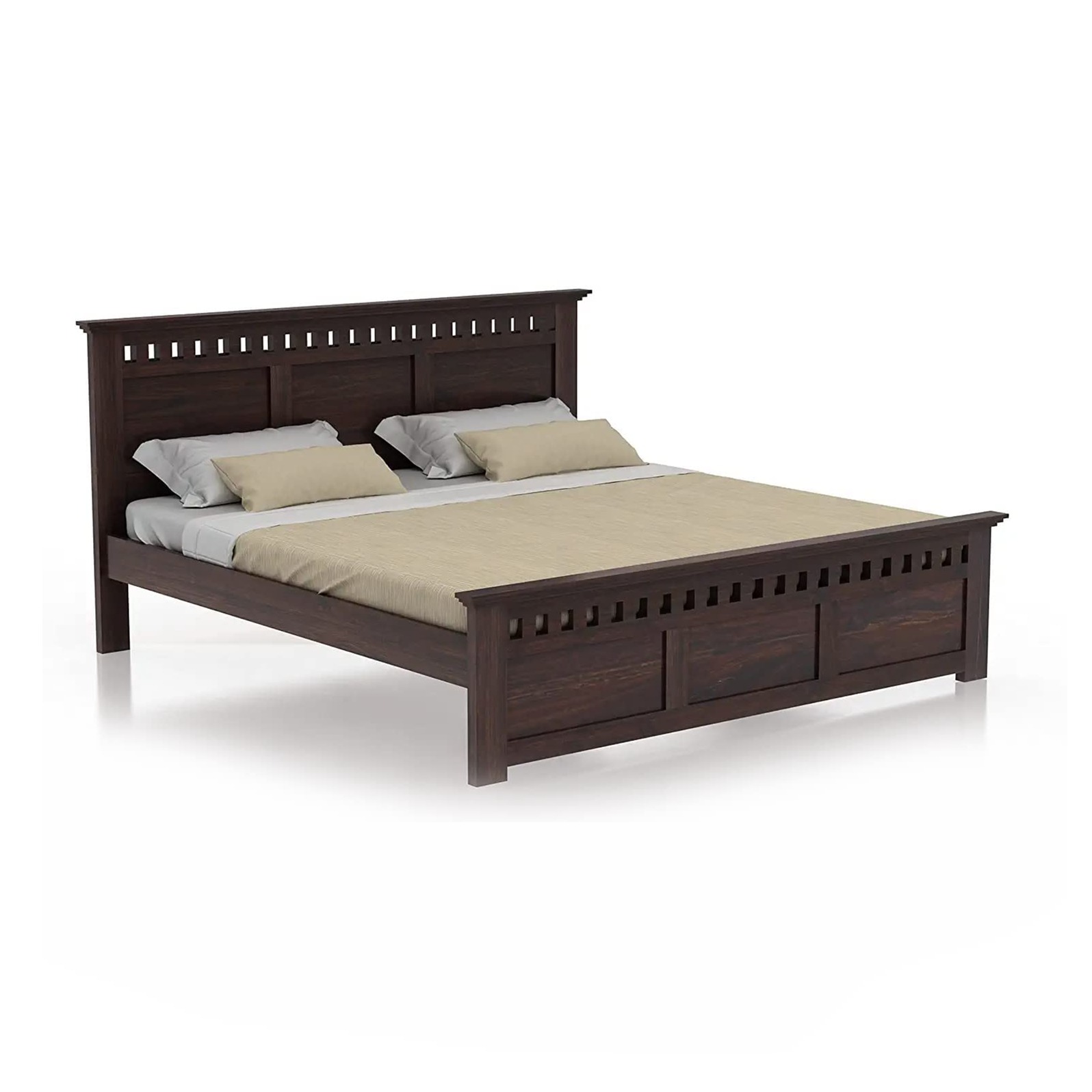 Jacklin Queen Size Bed - Without Storage - top_view