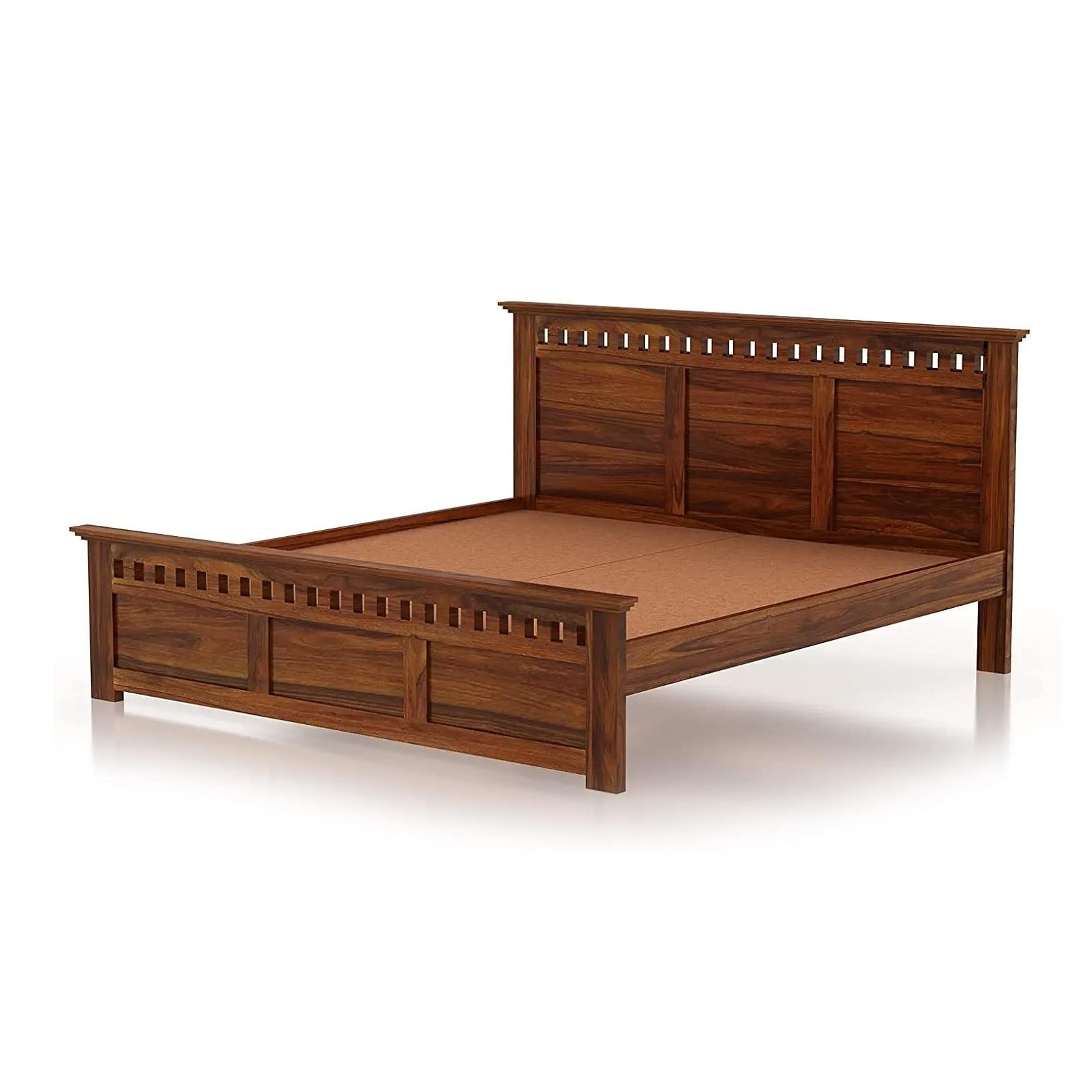 Jacklin Queen Size Bed - Without Storage - rear_view