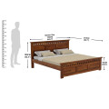 Jacklin Queen Size Bed - Without Storage - right_view