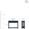 Hana Solid Sheesham Wood Console Table for Living Room - left_view