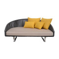 Outdoor Daybed Made In Rope Sun Bed - front_view
