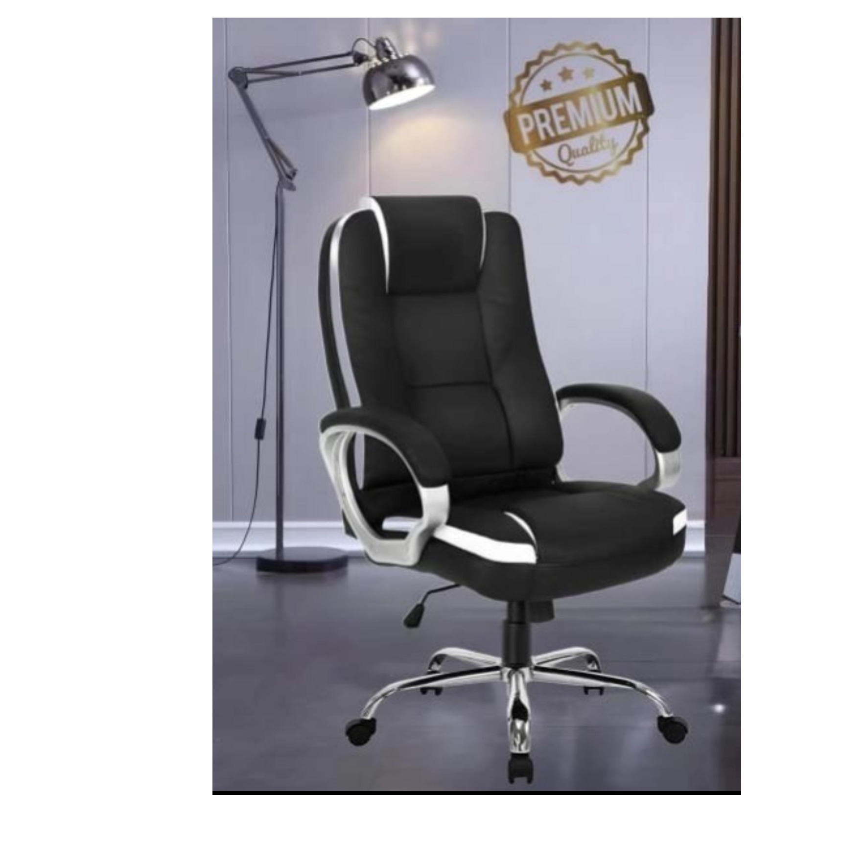 Fortuna D-42 High Back Office Chair (Black)