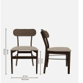 Cairo Solid Wood 4 seater Dining Table - rear_view