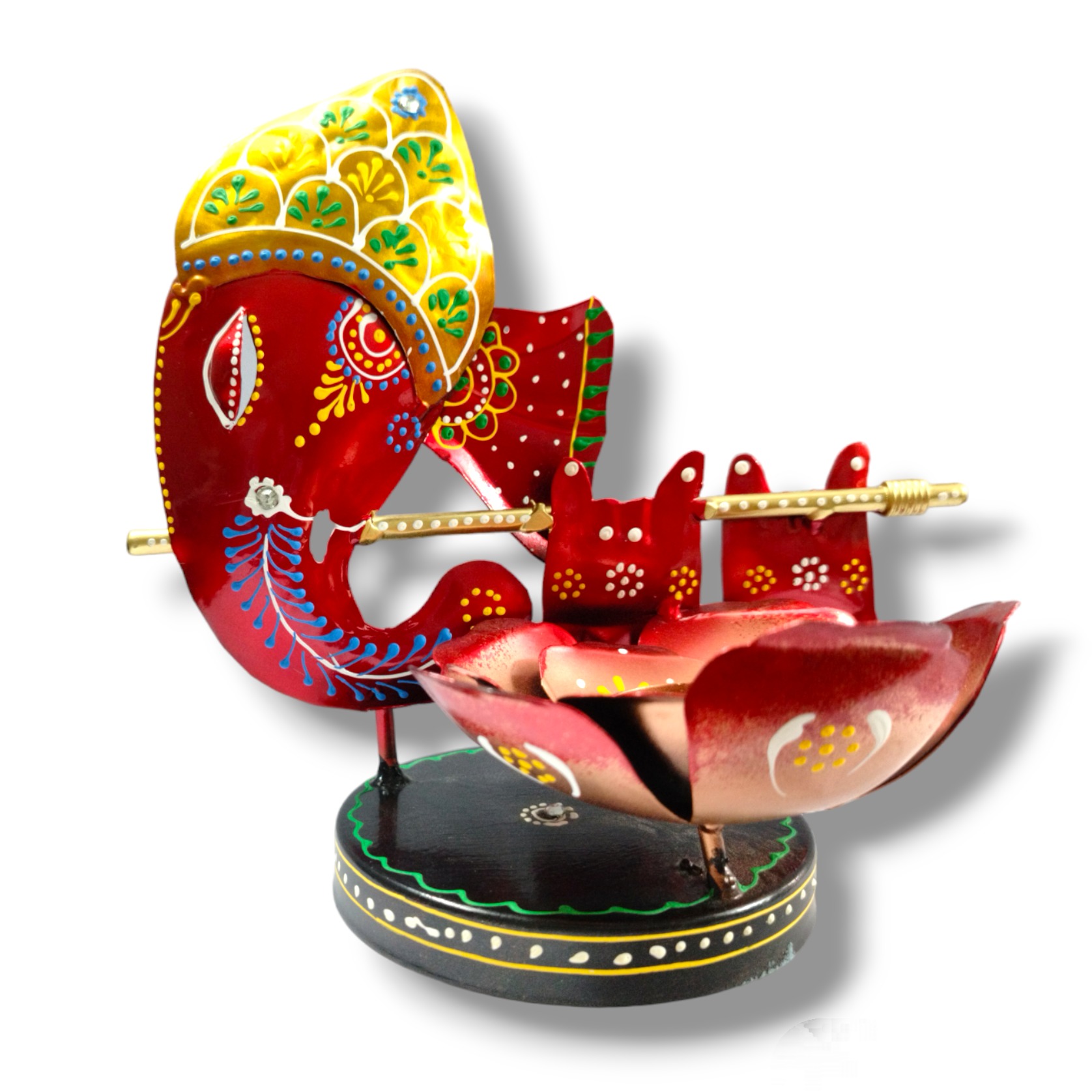 Decor Antique Lord Ganesha T-Light Candle Holder