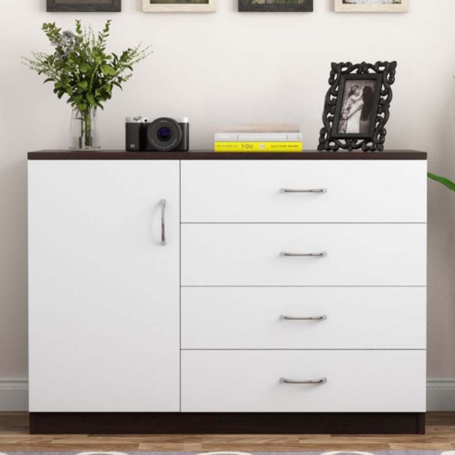 Familia 4-Drawer Wooden Chest Of Drawers - front_view