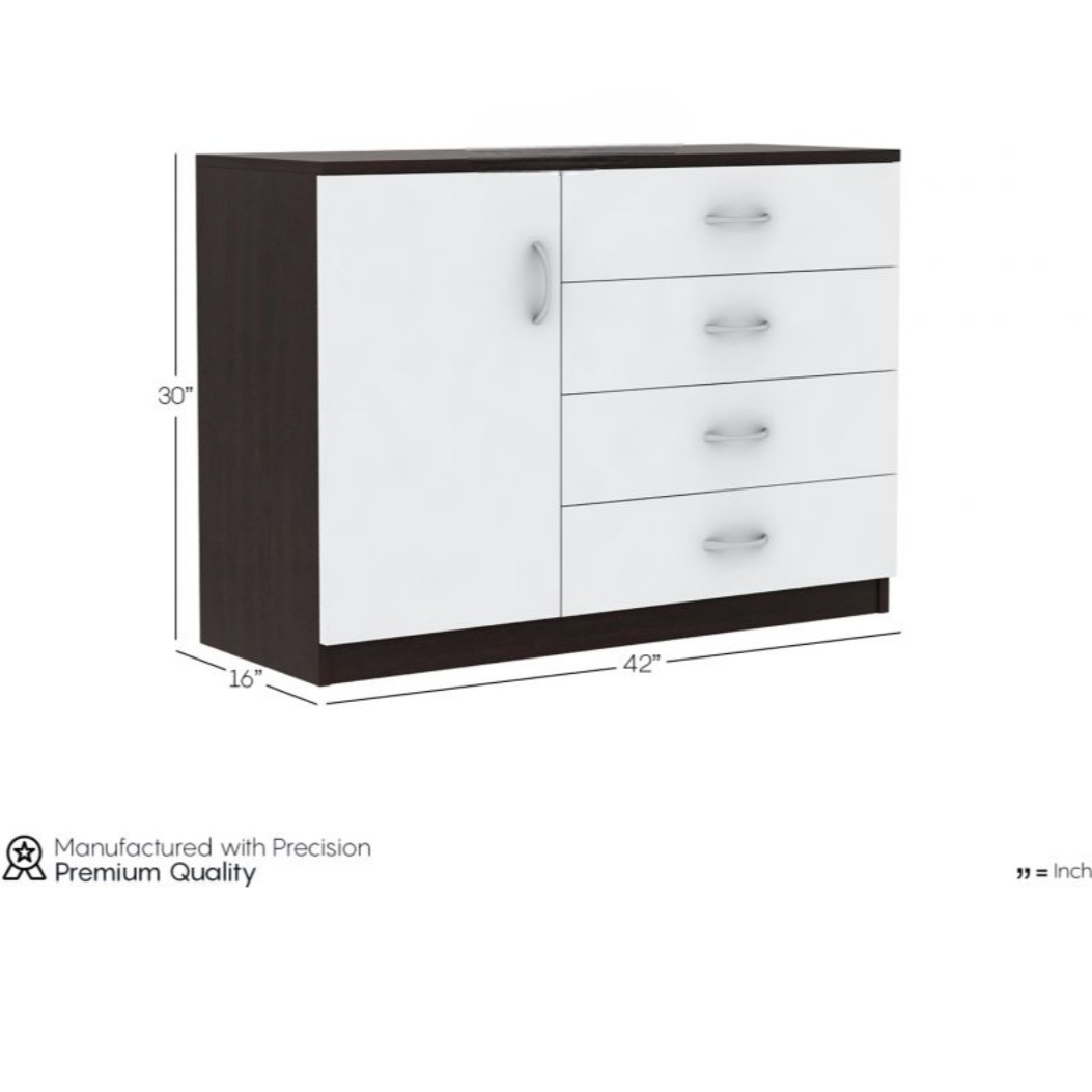 Familia 4-Drawer Wooden Chest Of Drawers