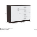 Familia 4-Drawer Wooden Chest Of Drawers - left_view