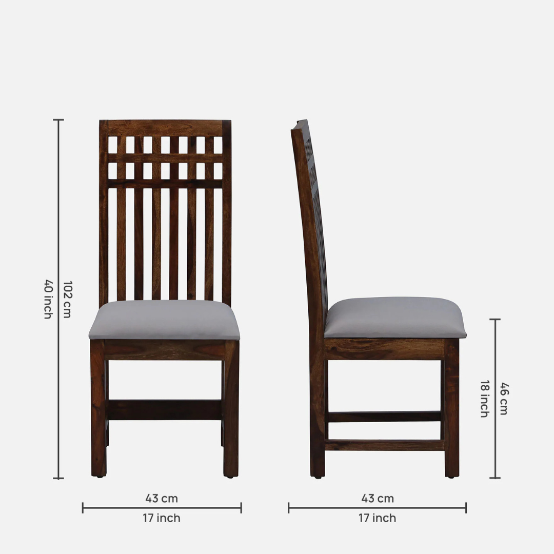 Foster Sheesham Wood 4 Seater Dining Set