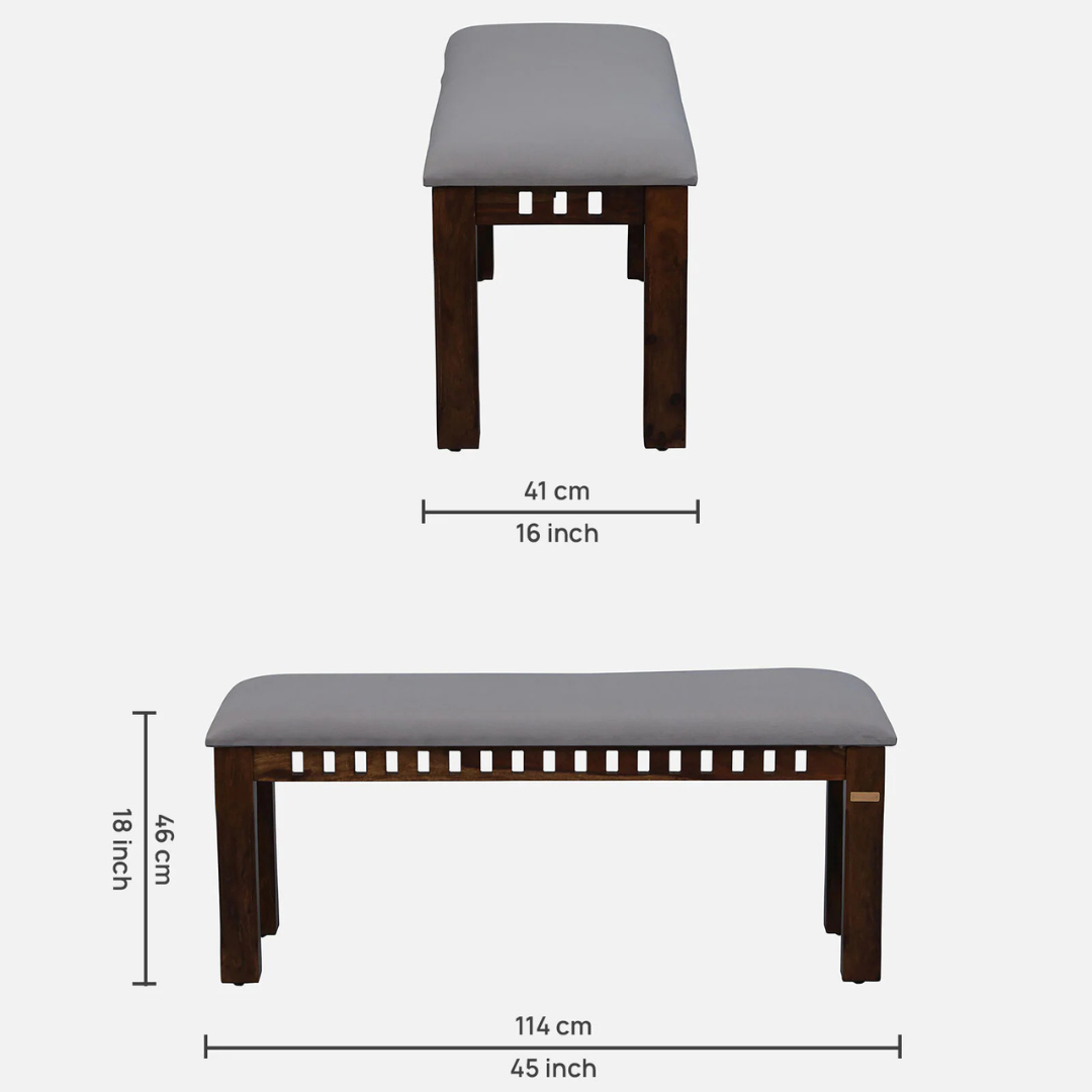 Foster Sheesham Wood 4 Seater Dining Set