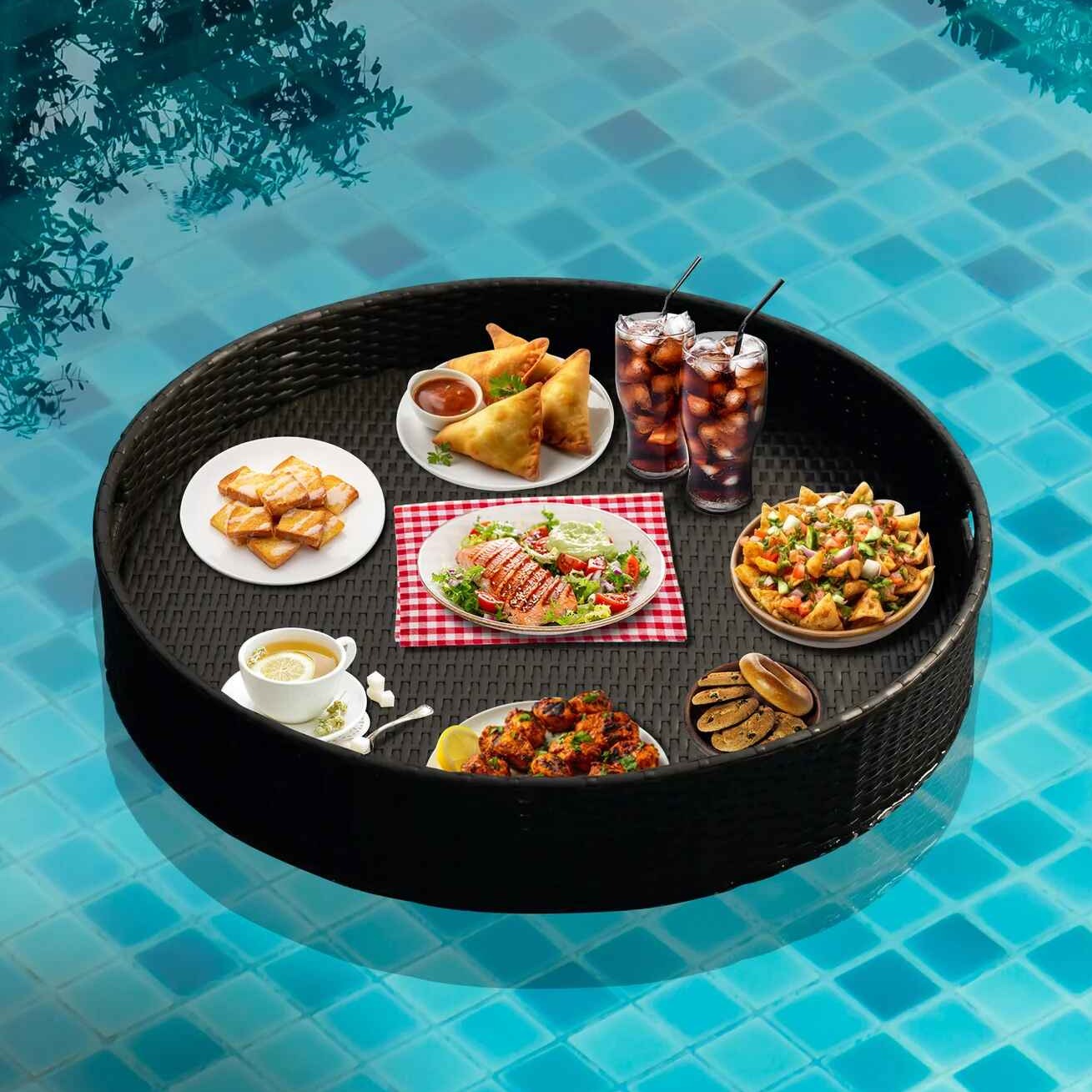 Enciso Luxury Floating Serving Tray (Round)
