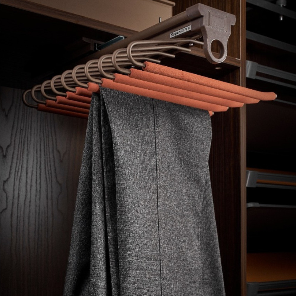 Pull-Out Trouser V Shape Trouser Rack (17x13x4 Inch) - photo