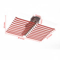 Side Mounted Pull Out Trouser Rack for Wardrobe (17x4x4) - top_view