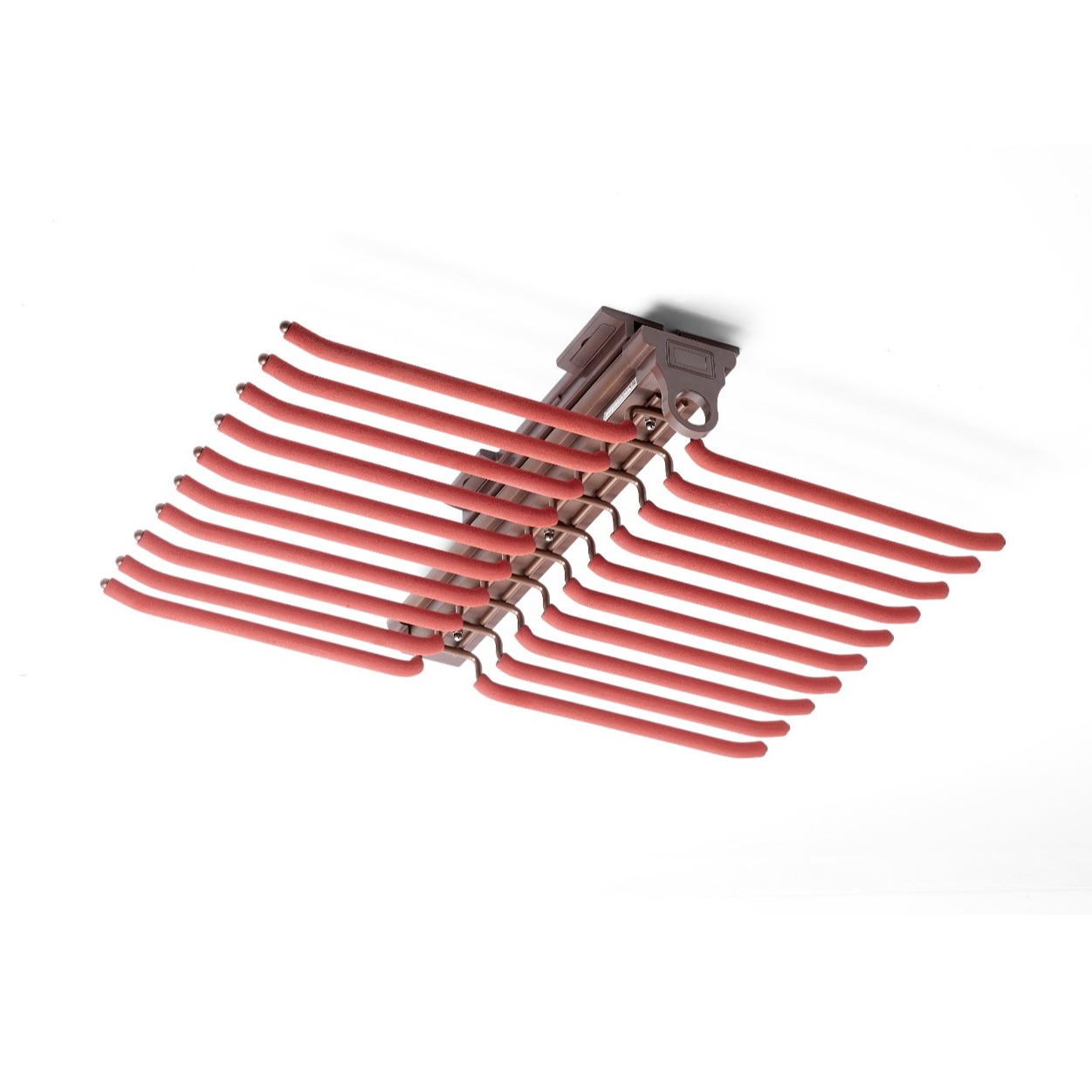 Side Mounted Pull Out Trouser Rack for Wardrobe (17x4x4) - rear_view