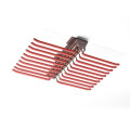 Side Mounted Pull Out Trouser Rack for Wardrobe (17x4x4) - rear_view