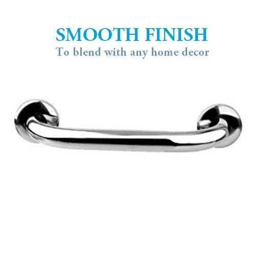Heavy Duty Stainless Steel Grab Bar - (12 Inch) - right_view