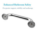 Heavy Duty Stainless Steel Grab Bar - (12 Inch) - bottom_view