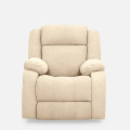 Orleans Beige Fabric Manual Recliner - rear_view