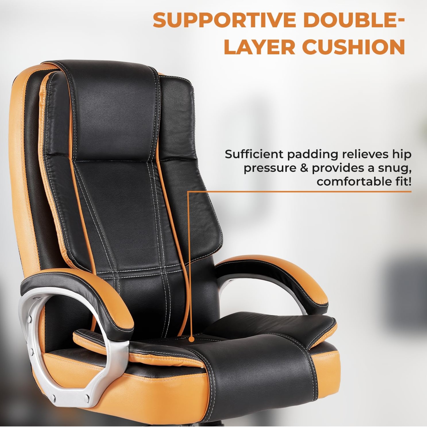 Leatherette Executive Office Chair